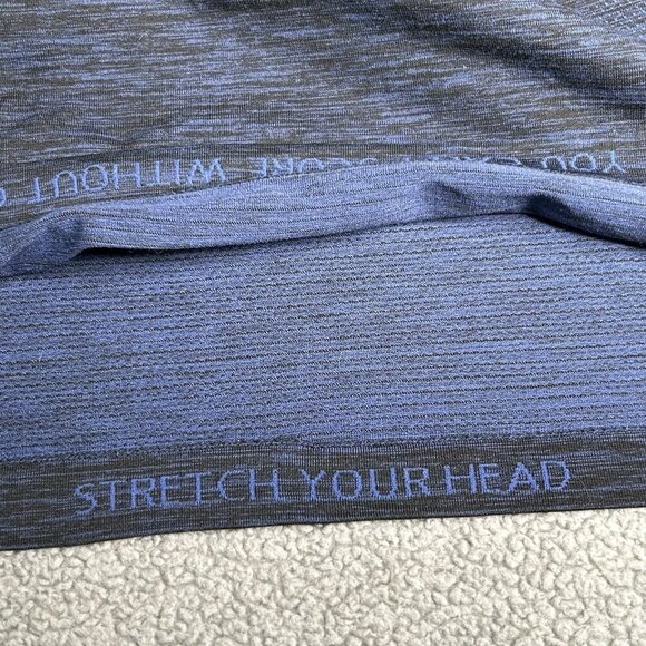 Lululemon Shirt Mens M/L Blue Metal Vent Tech Mesh Lightweight Athletic Gym - Picture 5 of 13